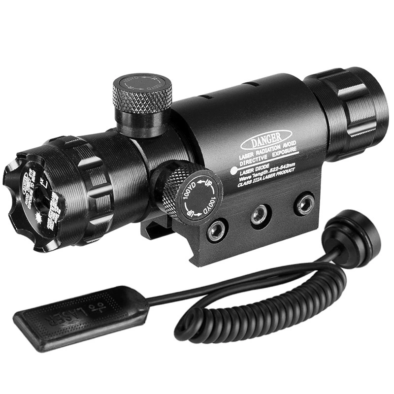Новый зеленый лазер можно регулировать вверх и вниз влево и вправо, инфракрасный калибратор прицела, ручная лазерная указка.