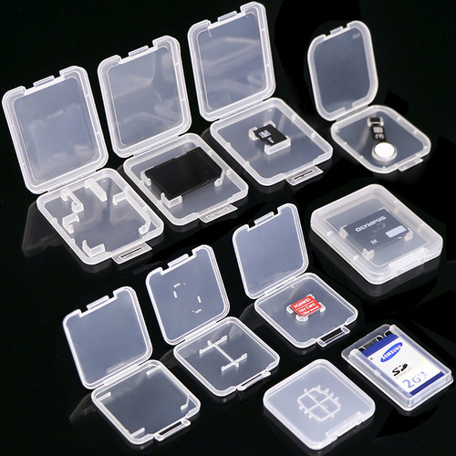 Memory Card Adapter Case, XD Card TF Card Case, Flash Drive TF Card Case, Phone Return Key Part Case, Single/Dual SD Card Little White Case