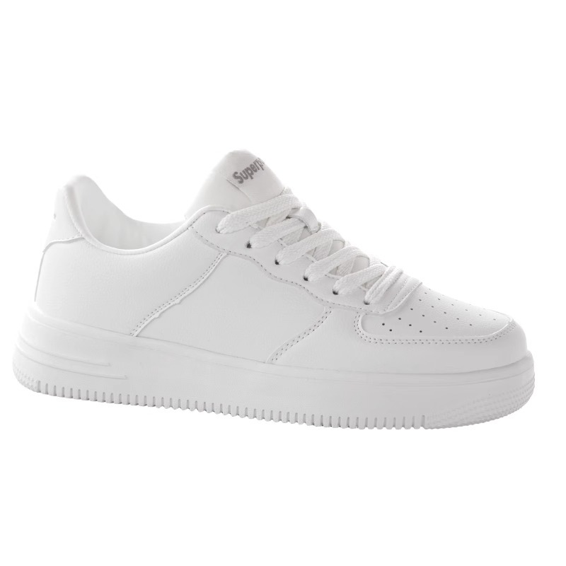 Sneaker bianche donna chunky platform scarpe skateboard comode_voghion.com