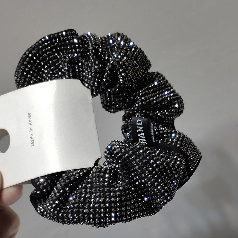 Korean Full Diamond Hair Scrunchies display picture 8