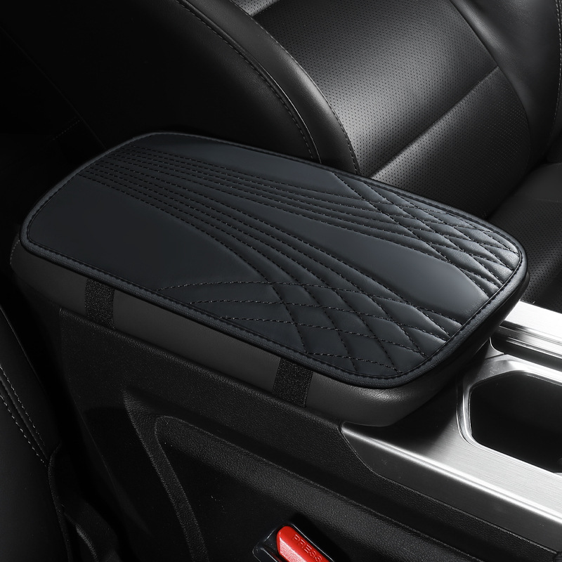 2023 autumn and winter new car armrest box pad Napa leather non-slip wear-resistant armrest box protective pad cleaning pad cross-border