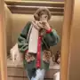 跨境美式秋冬撞色毛衣