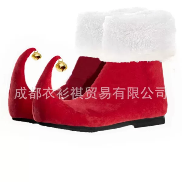 Amazon Independent Station Cross-border Foreign Trade New Monster Christmas Bells Red Shoes Halloween Role-playing Elves