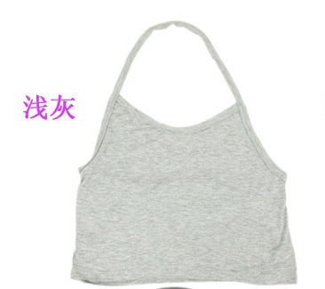 Modal gray halterneck model without chest pad