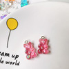 Cute resin, nail sequins, brand colorful pendant with accessories, handmade, with little bears