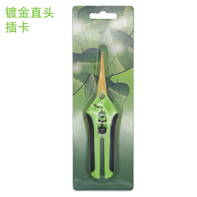 Gold-plated straight head card packaging