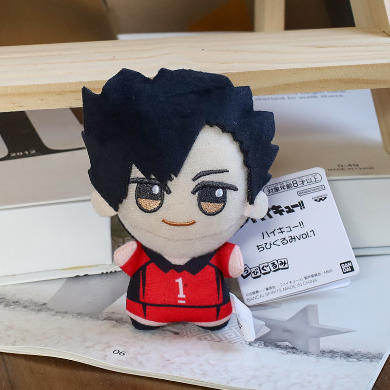 ハイキュー!! バレーボール少年たちのぬいぐるみペンダント、アニメキャラクターフィギュア、バッグ飾り、キーホルダー、漫画風おもちゃ|undefined