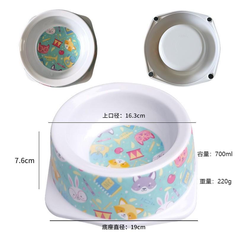 7.5inch 레이크 블루 동물 애완동물 그릇
