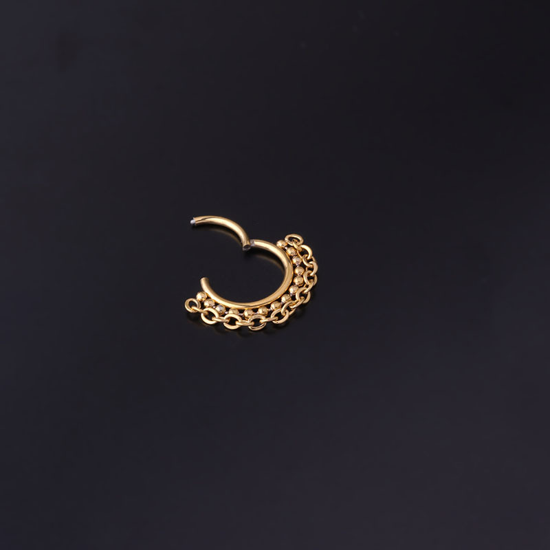 Unisex Gender Nose Rings & Studs Fashion Circle 316L Stainless Steel Plating No Inlaid