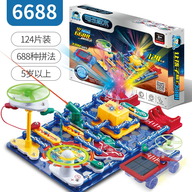 Electronic constructor for experiments, toy for boys, physics, circuit, Birthday gift, 10 years