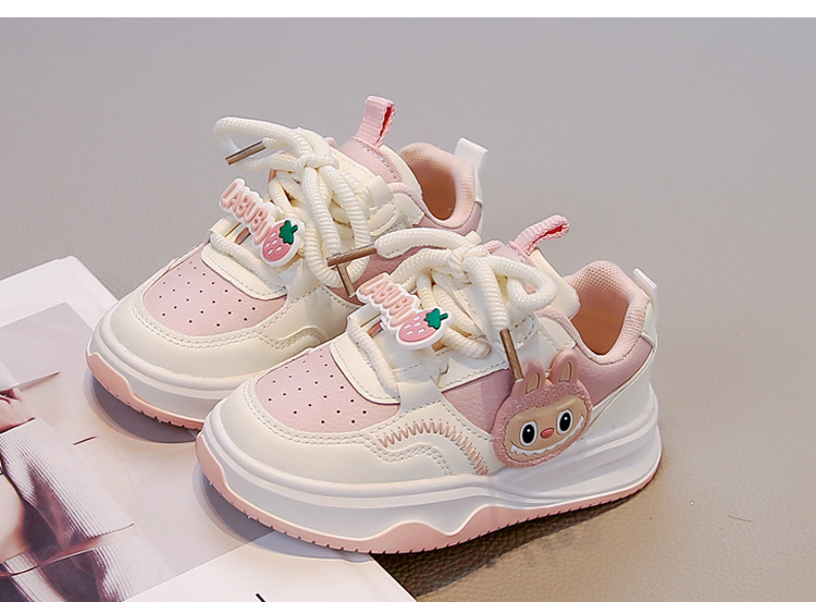 Ademende instap sneakers voor meisjes met klittenbandsluiting_voghion.com