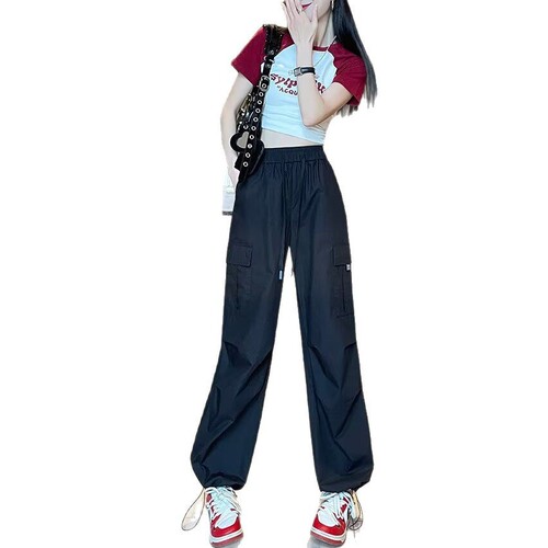 Slim Fit American Work Pants for Women - Summer Petite Bootcut Hiking Pants - Loose Wide Leg Sports Shorts