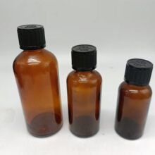 茶色玻璃精油瓶 5ml-100ml 化妆品分装稀释空瓶子儿童塑料盖滴塞