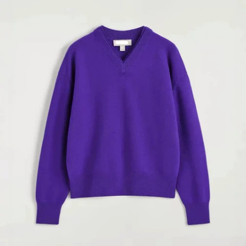BM&MD&ZA Autumn New Women's Standard Fit Wool Blend Layered V-Neck Knit Sweater 1356959001 BM&MD&ZA Autumn New Women's Standard Fit Wool Blend Layered V-Neck Knit Sweater 1356959001