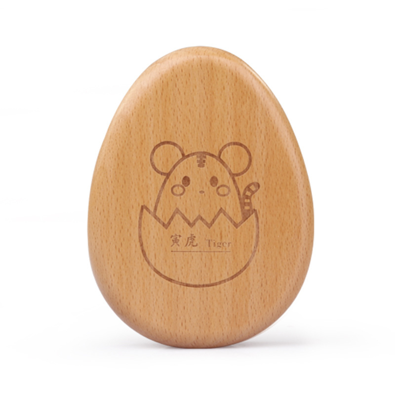 Caja de almacenamiento de dientes de leche de madera personalizada para niños manzana huevo umbilical cabello fetal caja recuerdos de cabello fetal caja de almacenamiento