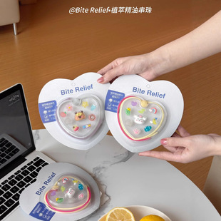 Biterelief Plant Extract Essential Oil Beaded Anti-Mosquito Bracelet Silicone Drop Plastic Mosquito Repellent Bracelet Plant Essential Oil Bracelet