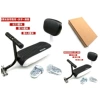 1 set of black and white back+cushion+armrest+pedal plate+carton
