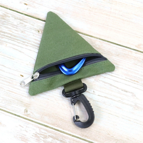 Outdoor triangular waist bag tactical coin purse military fans tactical buckle running portable EDC tool storage handheld bag
