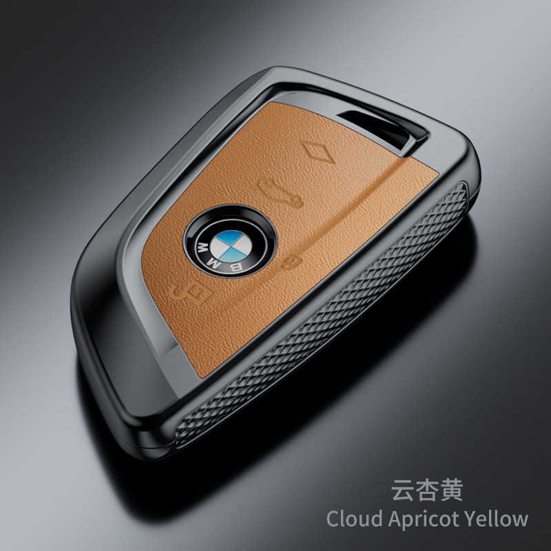 Suitable for New Bmw Key Cover X1/x2/x3/320li/5 Series/3 Series/7 Series/525li Nappa Pattern Fashion Case