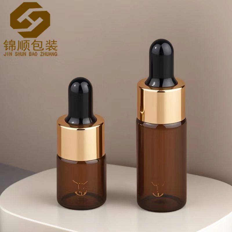 现货5ml透明小样滴管瓶10ml精油瓶茶色旅行装试用装精华液分装瓶