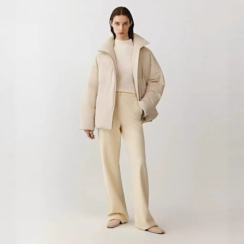 【Hug down Jacket】Ic He Women's Clothing 2025 Winter New Silk Camel down Jacket