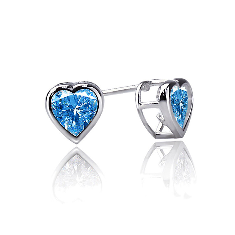 3g Weight Copper Ear Needle Material Ear Studs Classification 1 Pair Quantity Daily, Street Occasion Copper Material Heart Shape Pattern All Seasons Season Women's Gender Sweet Style 1 Pair Sweet Heart Shape Copper Ear Studs 29