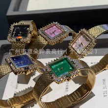 Quartz Watch 劳家古董中古表复古太阳花精钢石英手表跨境热销女
