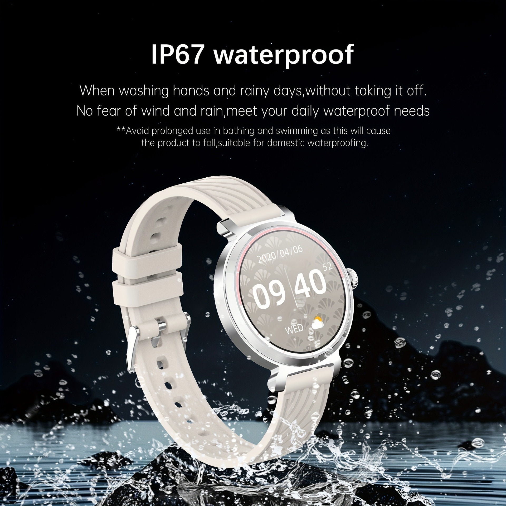 Smartwatch feminino com chamadas bluetooth e rastreador fit_voghion.com