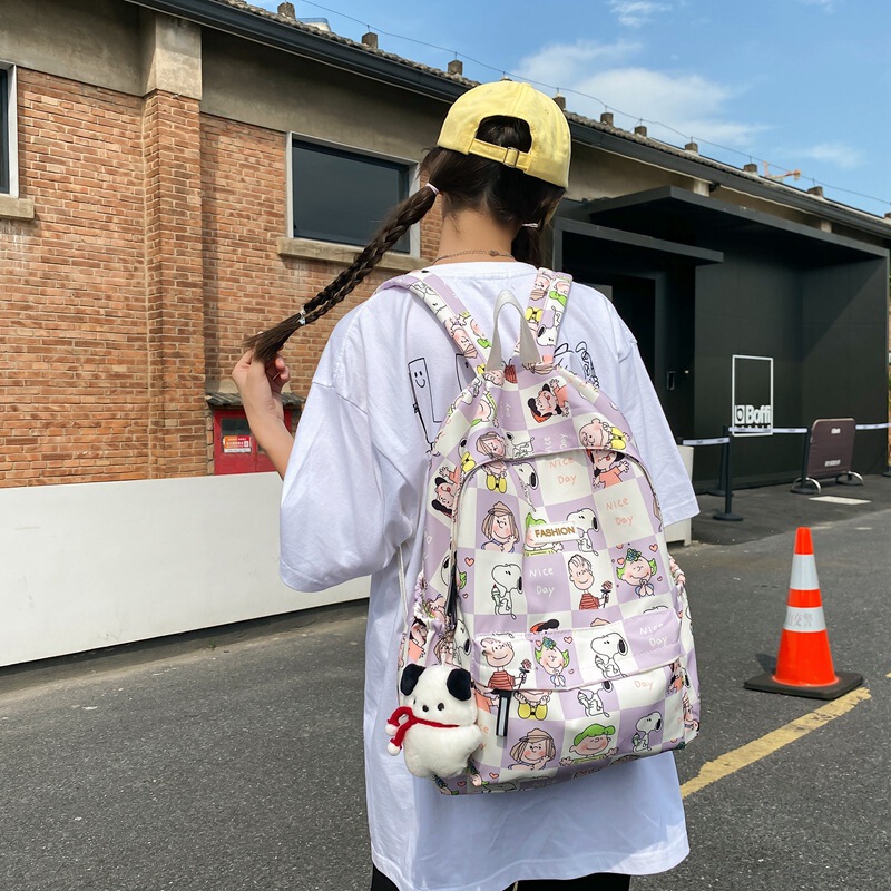 跨境可爱书包小学生卡通印花大容量双肩包日系初中女生大学生背包|undefined