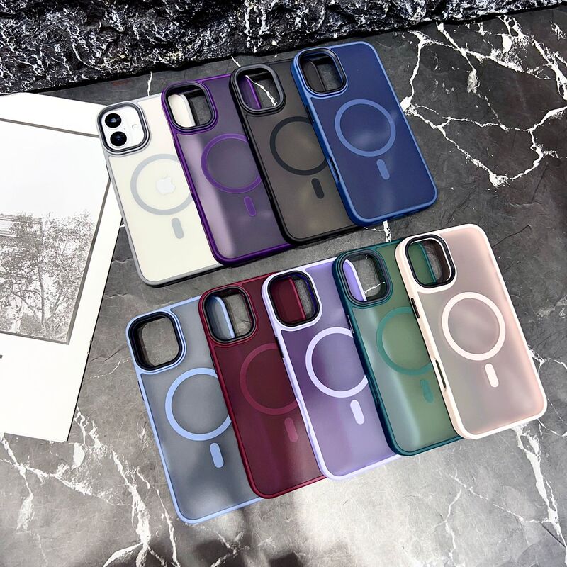 16 series soft color matte matte matte semi-permeable magnetic suction mobile phone case for iPhone15promax apple 1413 16 series soft color matte matte matte semi-permeable magnetic suction mobile phone case for iPhone15promax apple 1413