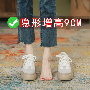 ������9cm��ӖЬŮ2025�¿����ɸ�ٴ�С��Ь��Ƥ�\�����e��Ь