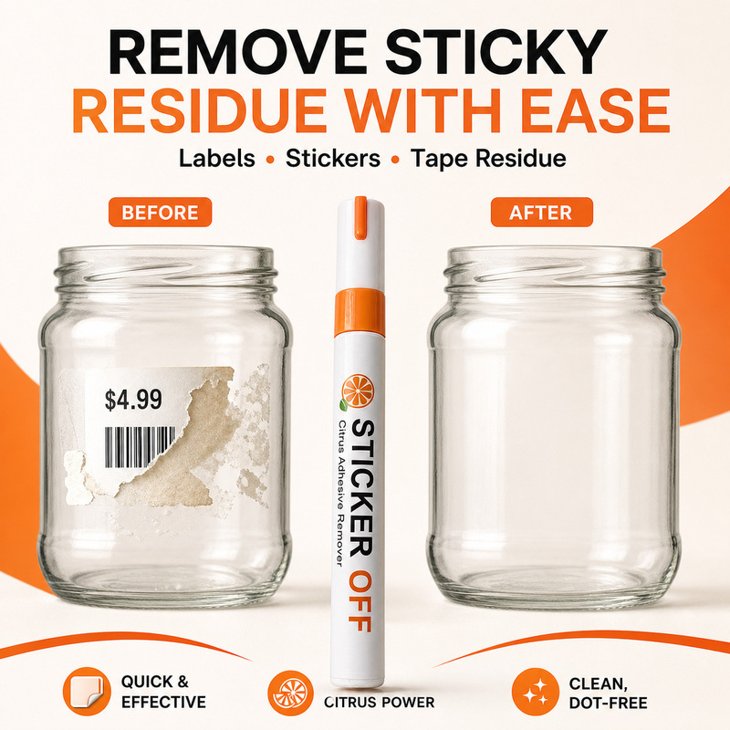 Glue remover pen, adhesive cleaner pen, label glue residue remover, citrus oil adhesive remover, household cleaning supplies Glue remover pen, adhesive cleaner pen, label glue residue remover, citrus oil adhesive remover, household cleaning supplies
