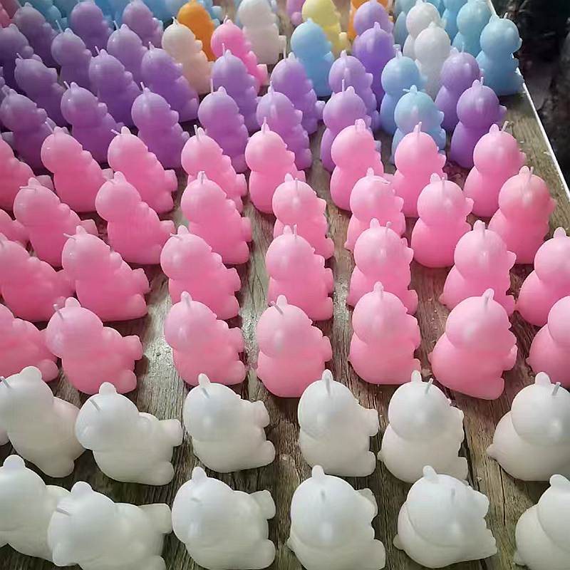 Navidad oso vela de pelo árbol de Navidad vela sin humo vela de cumpleaños doméstica decoración de atmósfera de vela de oso feo