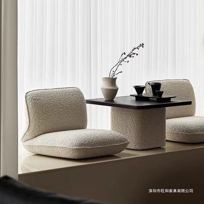 Japanese-Style Bay Window Renovation Set with Trendy Balcony Small Tea Table, Integrated Lazy Sofa, Tatami Single