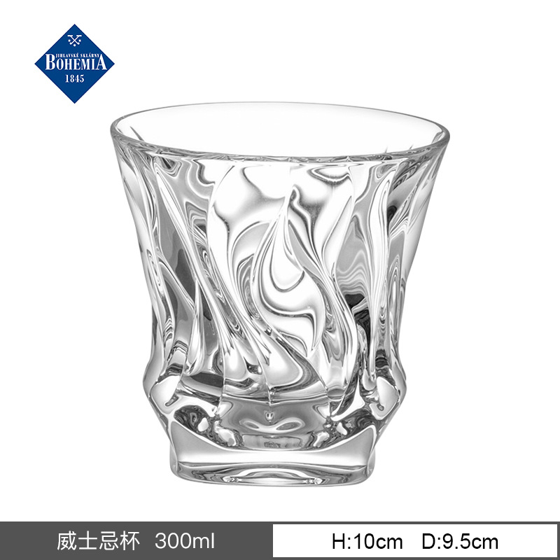 Juego de vasos de whisky de cristal importado de la República Checa, diseño retro tallado, estilo de lujo ligero, para bar en casa, venta al por mayor de artículos para vino. image 7