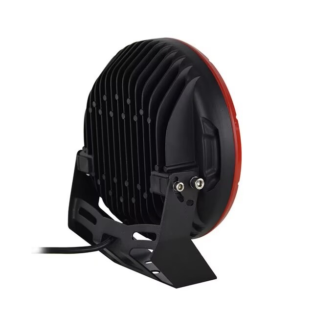9inch Round Off-Road LED Spotlight, White and Yellow Dual-Color, Three-Wire Connection, Modified Car Light, LED Front Bumper Spotlight