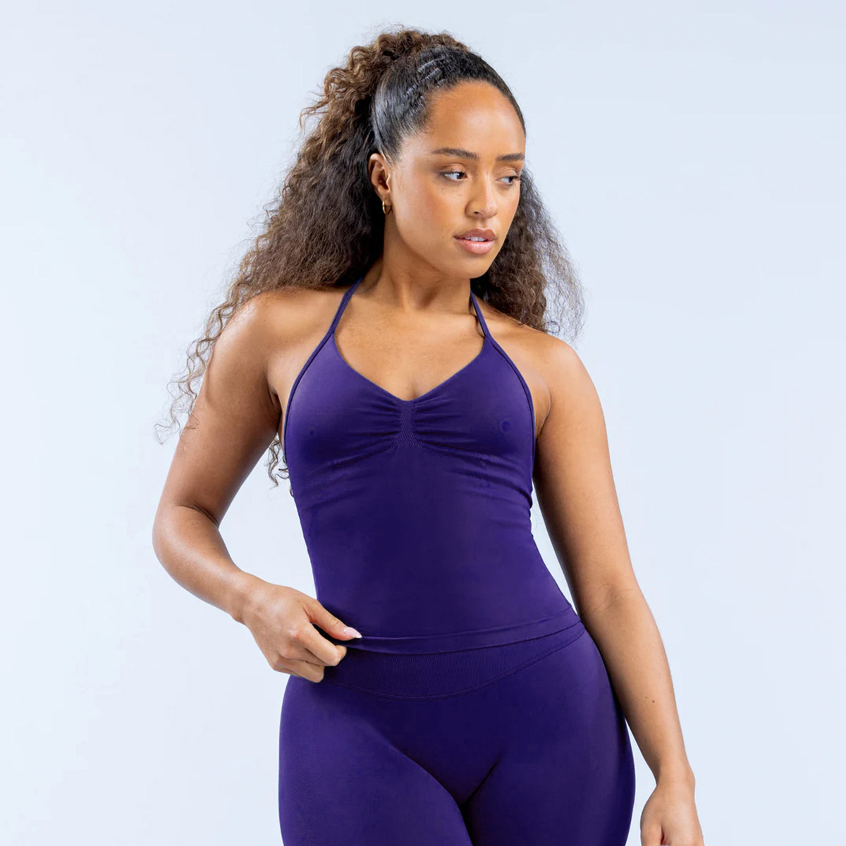 DFYNE Women's Sleeveless Bodysuit For Sports And Yoga Fitness Body Building_desvips.com