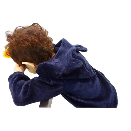 Set of 2 Kids' Sweatshirt and Pant Outfit for Autumn/Winter 2025, Gold Velvet Solid Color Set for Both Small and Medium Kids