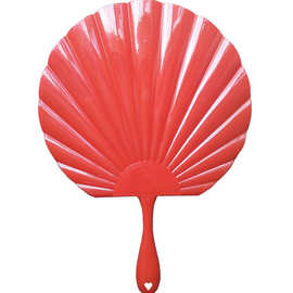 GJU8批发圆形家日用大扇贝壳扇大码塑料扇夏季可爱的扇手摇扇遛娃