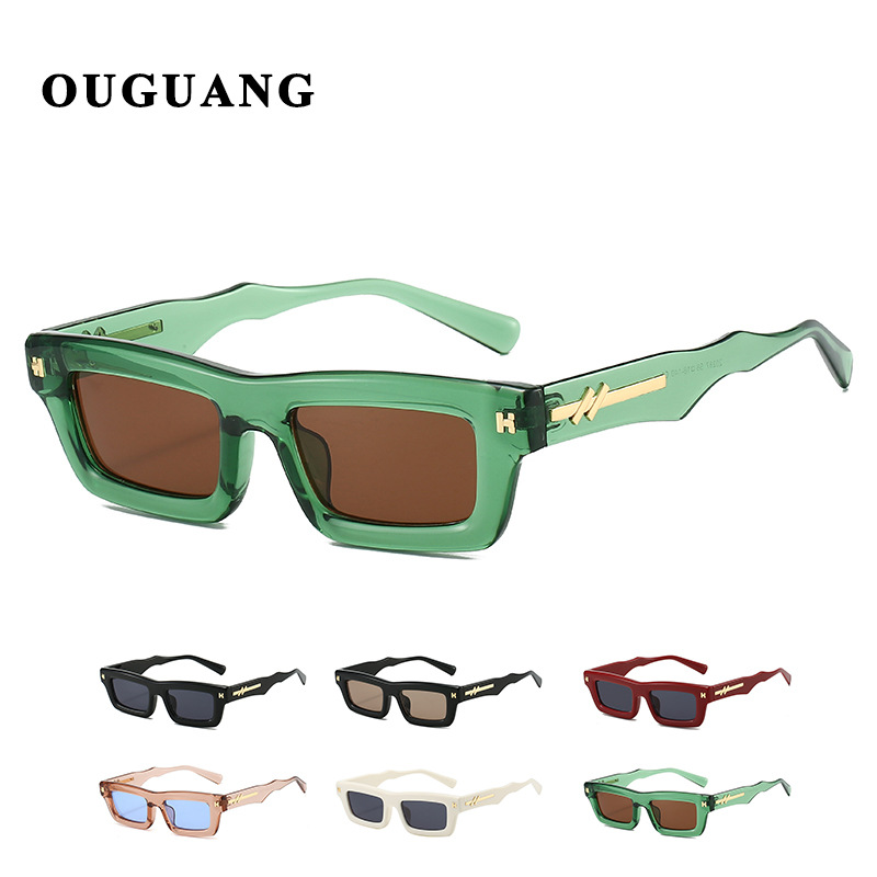 Nuevas gafas de sol de tendencia de moda de marco cuadrado de ojo de gato personalidad gafas de sol europeas y americanas pasarelas de celebridades de Internet gafas de sol de tiro callejero comercio exterior