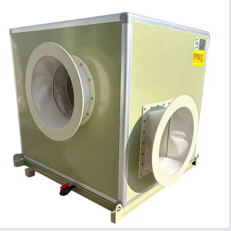 玻璃钢离心风机降噪音隔音箱 除臭风机隔音罩 低噪声≤75db