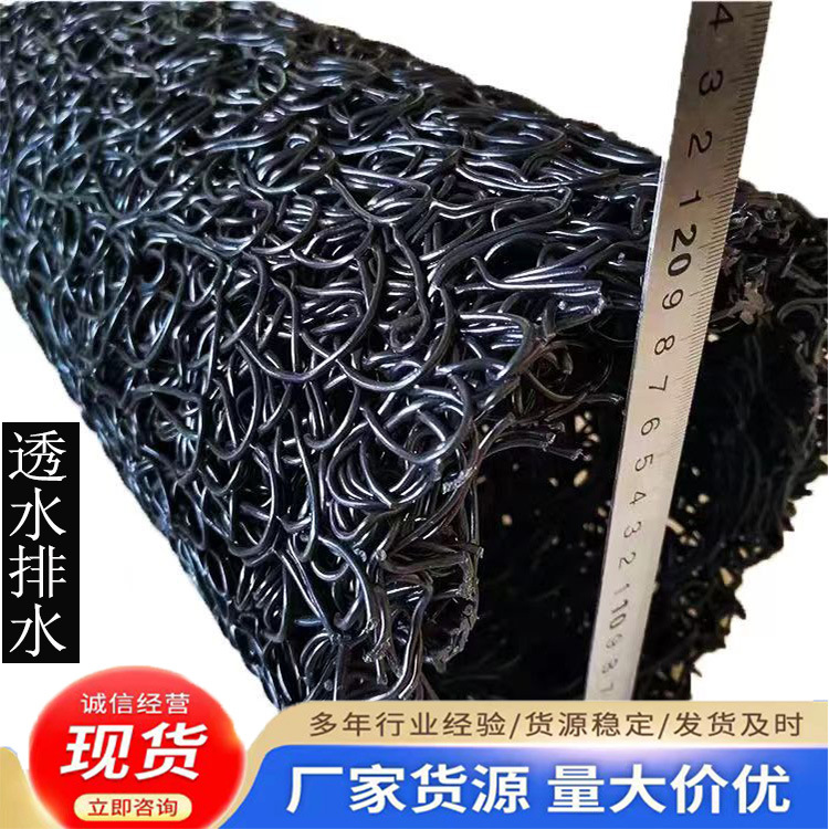盲管现货充足 绿化带透水排水渗水盲管 乱丝状抗压强塑料盲管