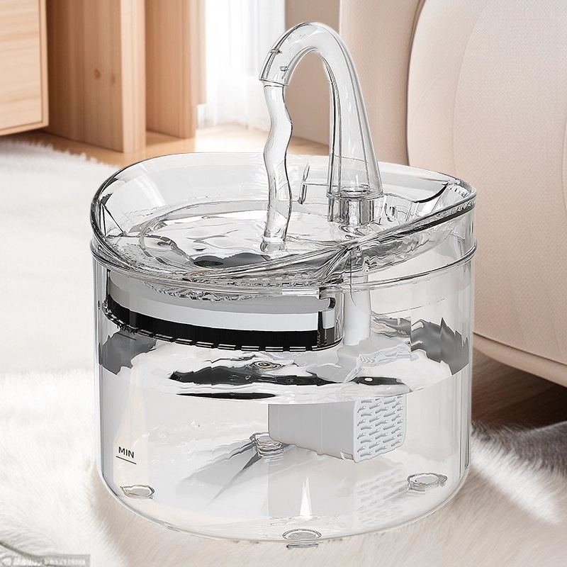 Máquina de beber automática para mascotas, alimentador de agua transparente para gatos y perros, nuevos productos para gatos transfronterizos, fabricantes de productos para mascotas