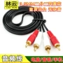 rca2分连接对二音箱线