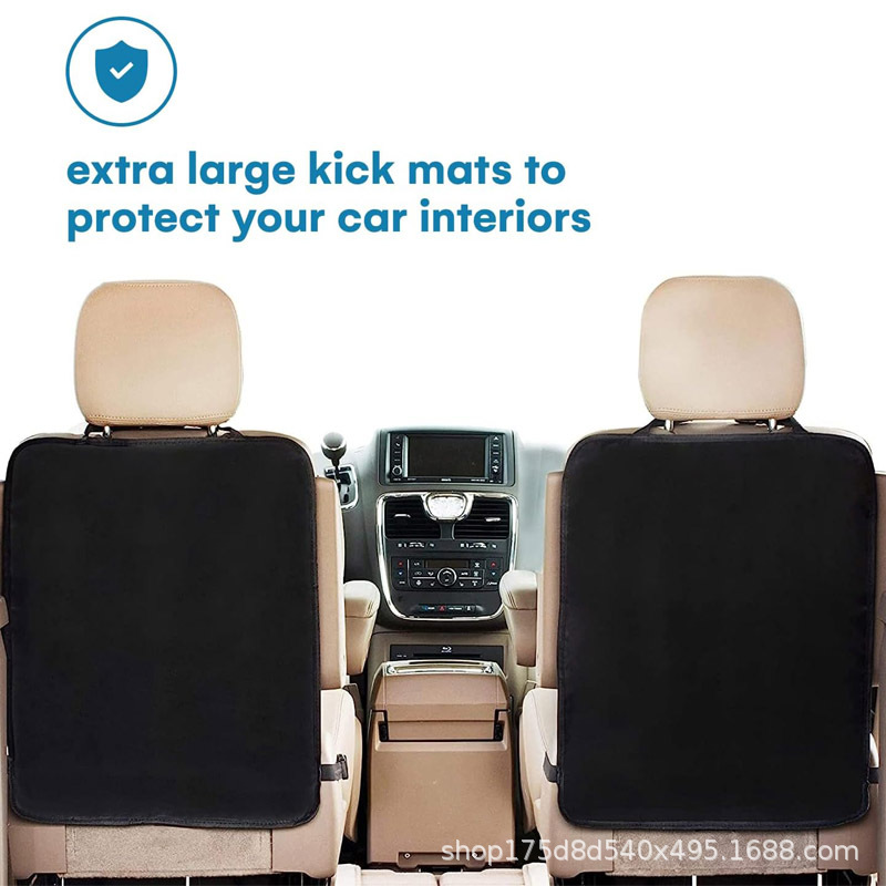 Car Kick Mat Seat Protector Waterproof Backseat Organizer Car Storage Bag