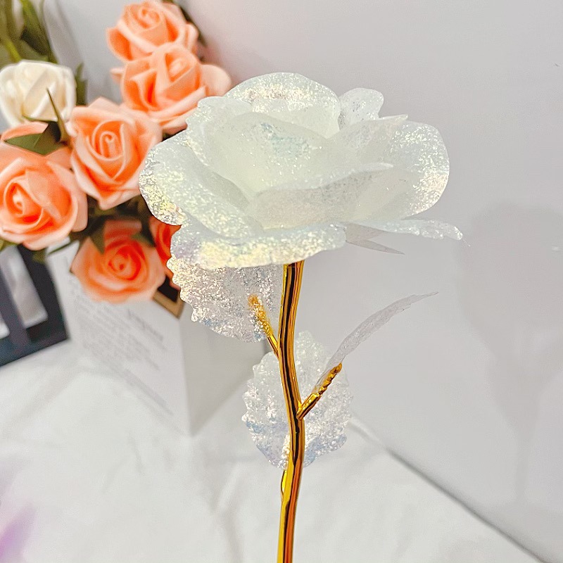 Creativo colorido deslumbrante ramo de rosas flor inmortalidad decoración adornos accesorios fotográficos regalos de cumpleaños para chicas mejores amigos image 9