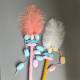 New Ostrich Hair Cat Teasing Stick Plush Wooden Pole Self Hi Toy Interactive Fun Pet Toy Fairy Cat Teasing Stick