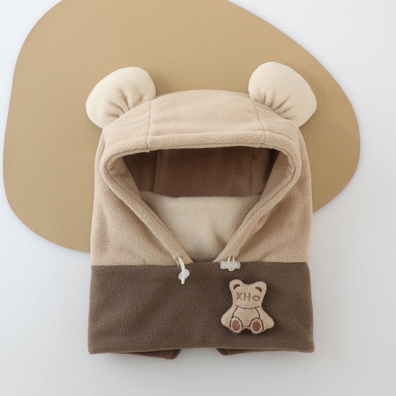 Sombrero para bebés de invierno más vello grueso sombrero a prueba de frío para niños y niñas máscara de viento de otoño y invierno