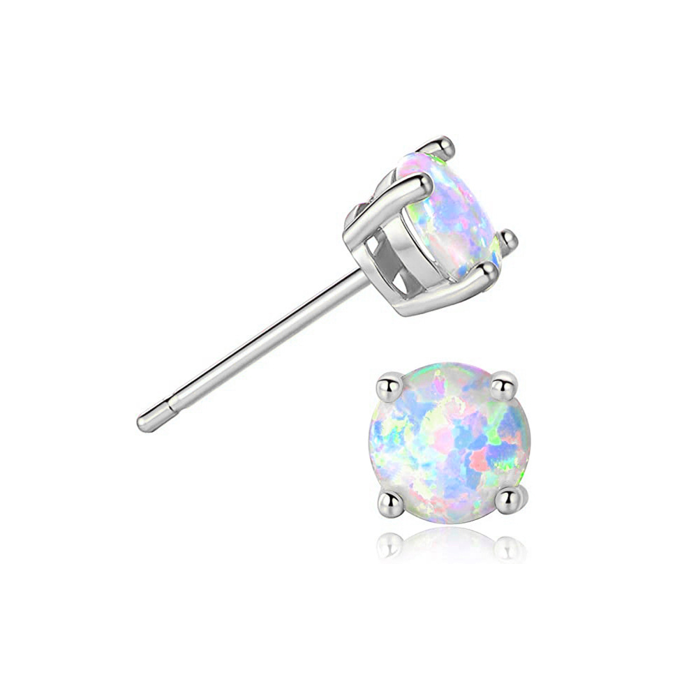 2g Weight Ear Studs Classification 1 Pair Quantity Daily Occasion 925 Sterling Silver Material Geometric Pattern Women's Gender Plating Design Simple Style Style 1 Pair 925 Sterling Silver Geometric Ear Studs 41