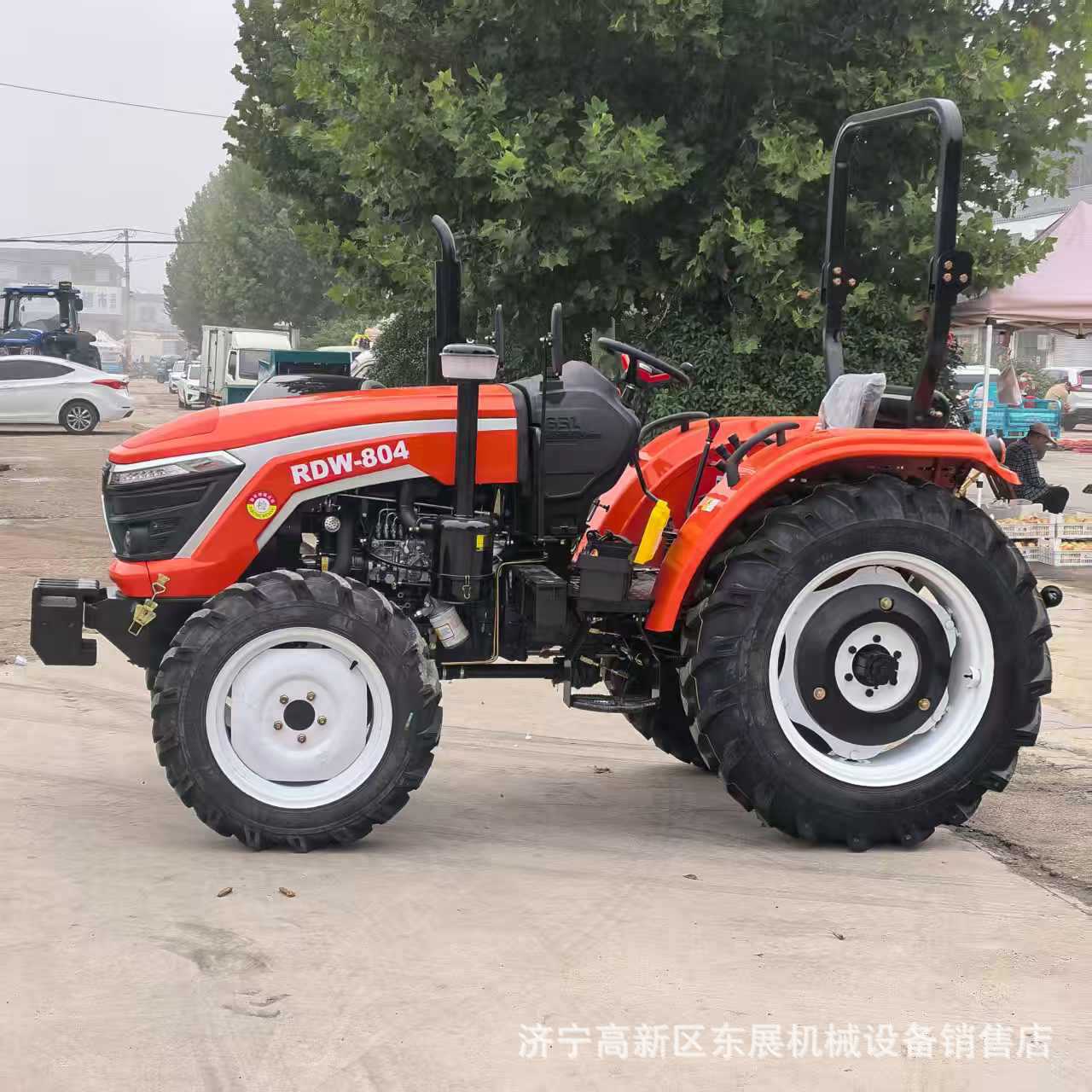 出口80马力四驱拖拉机 水旱田轮式农用拖拉机 山地丘陵旋耕犁地机